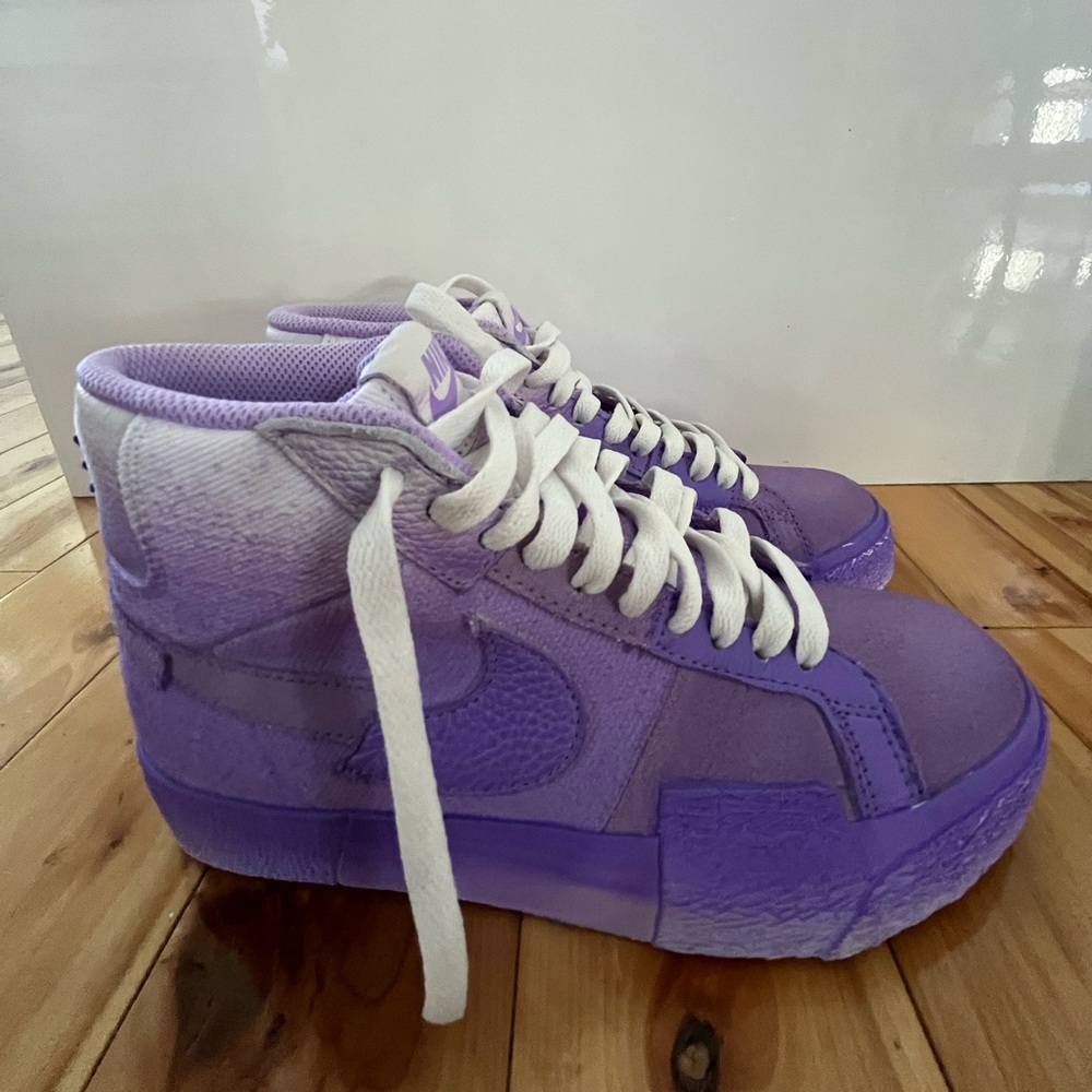 NIKE SB ZOOM BLAZER MID PRM Lilas White (Women 5.5 / Men 4) - Picture 8 of 8
